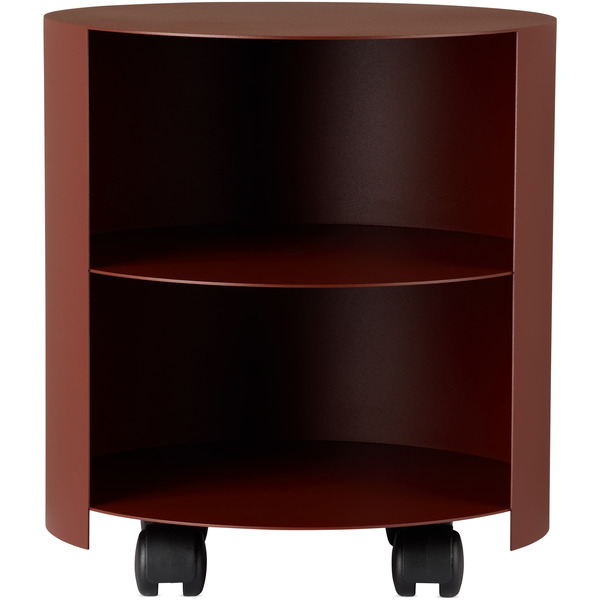  Hem Brown Hide Side Table 