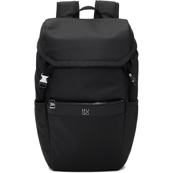  Hugo Black Twill Backpack 