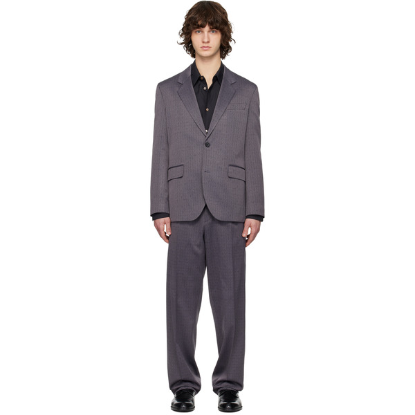  Hugo Gray Virgin Wool Suit 