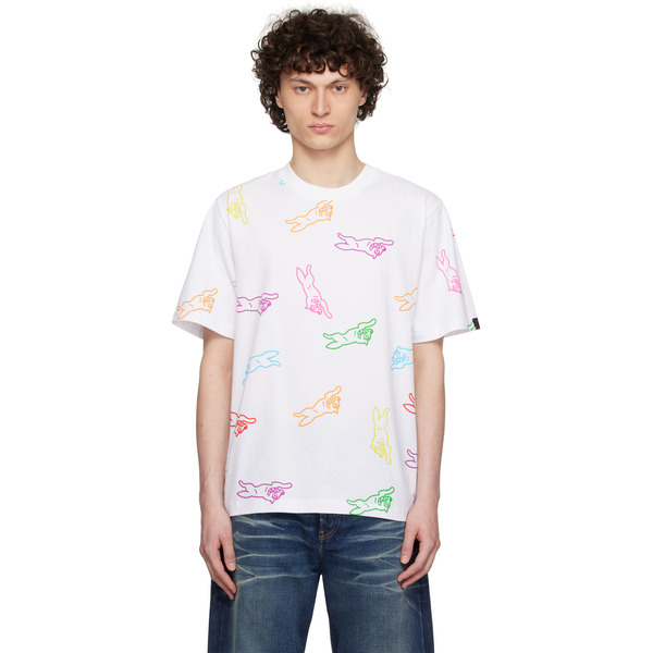  Icecream White All-over Running Dog T-shirt 