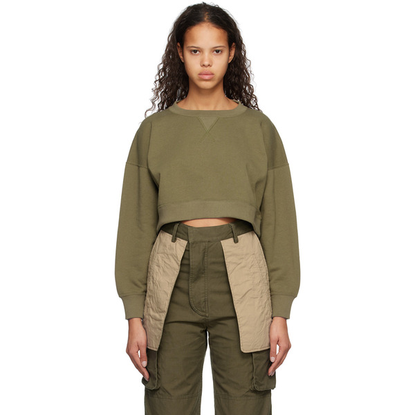  Inscrire Khaki Cutout Sweatshirt 