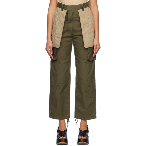  Inscrire Khaki Turn Over Trousers 