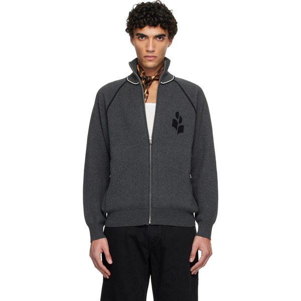  Isabel Marant Gray Sergio Cardigan Jacket 