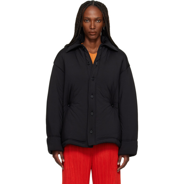  Issey Miyake Black Pumped-t Jacket 