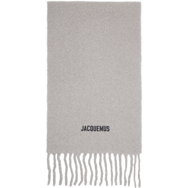 Jacquemus Gray 'the Moisson' Scarf 