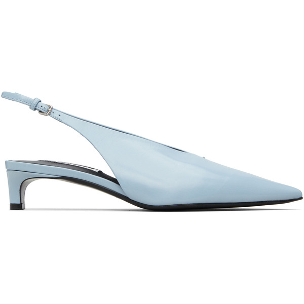  Jil Sander Blue Slingback Heels 