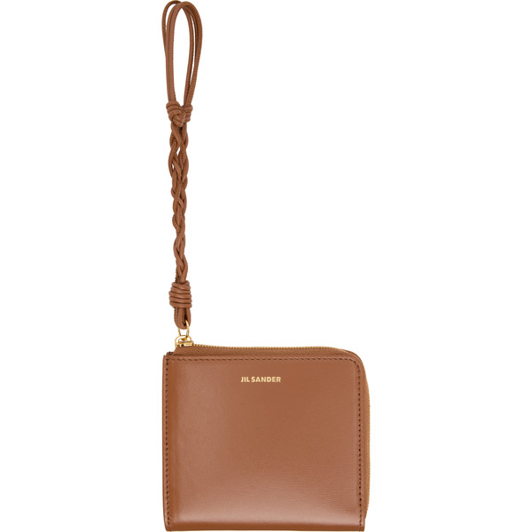  Jil Sander Brown Tangle Wallet 
