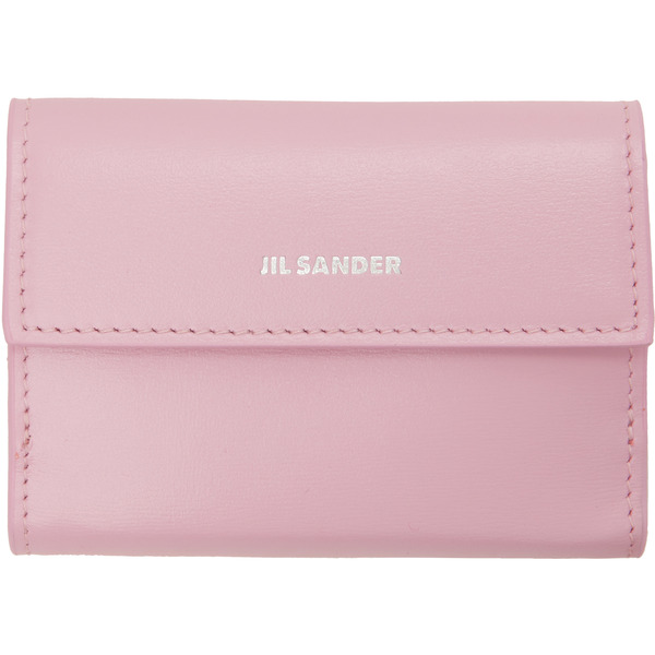  Jil Sander Pink Leather Baby Wallet 