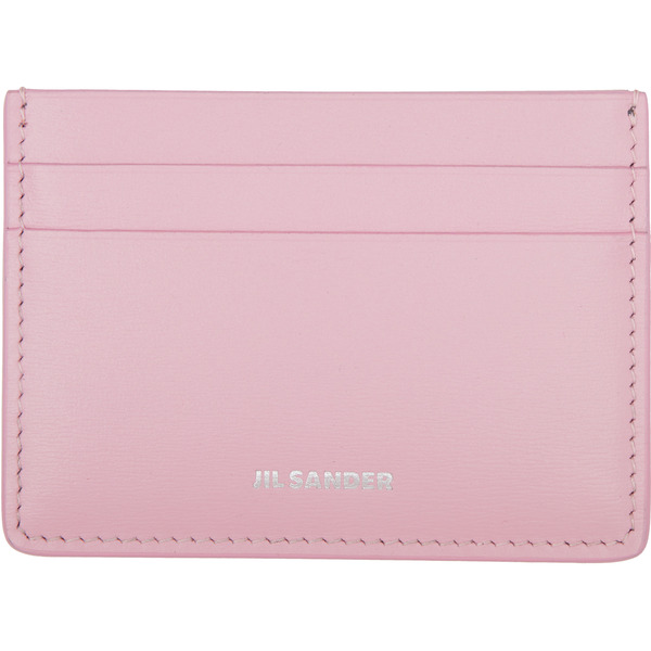  Jil Sander Pink Leather Card Holder 
