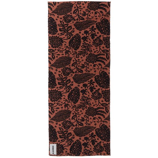  Jil Sander Red & Black Tropical Beach Mat 