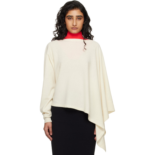  Jil Sander Red Knit Large Bib Dickey 