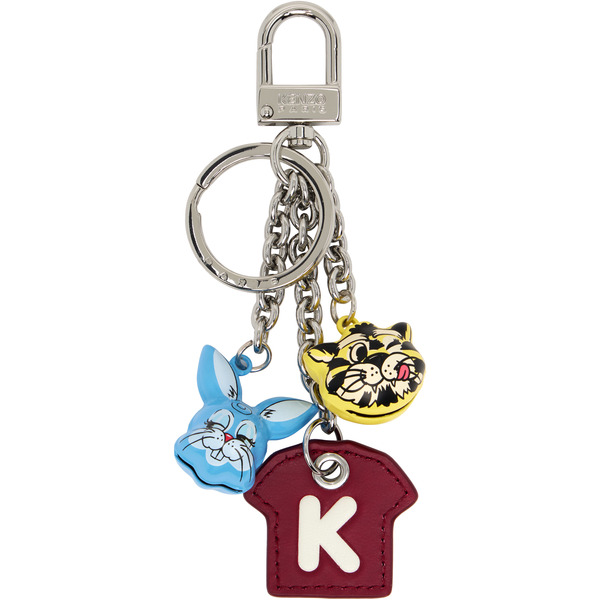  Kenzo Multicolor Kenzo Paris 'kenzo Cartoon' Multi Charm Keychain 