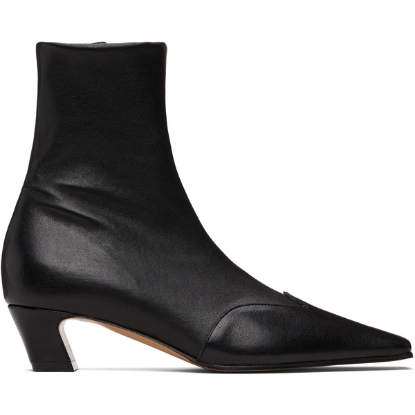  Khaite Black Nevada Stretch Low Boots 
