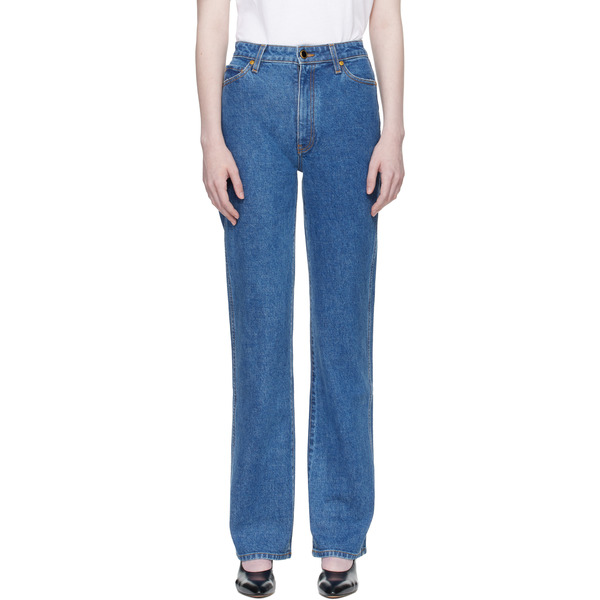  Khaite Blue Danielle Stretch Jeans 