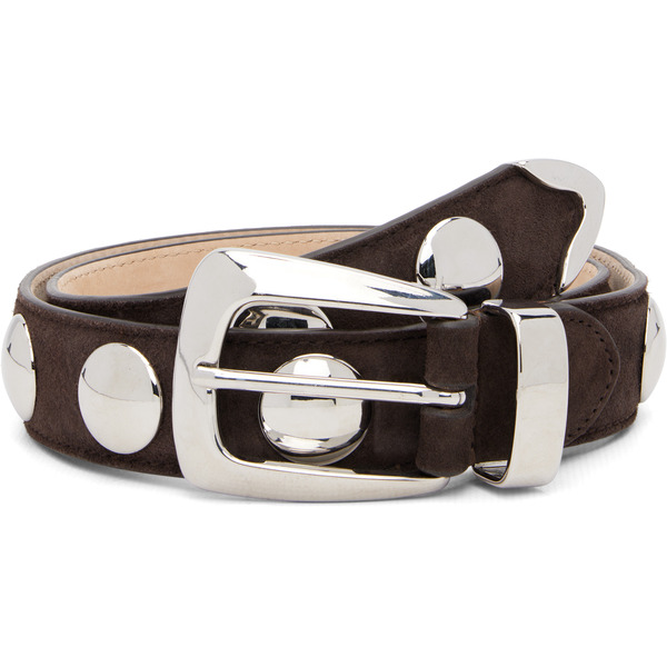  Khaite Brown Benny Studs Belt 