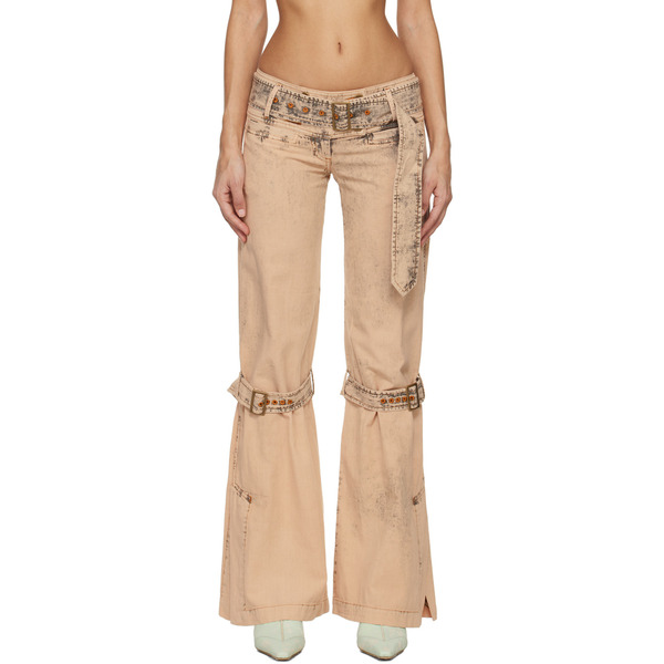  Knwls Beige Issa Denim Trousers 
