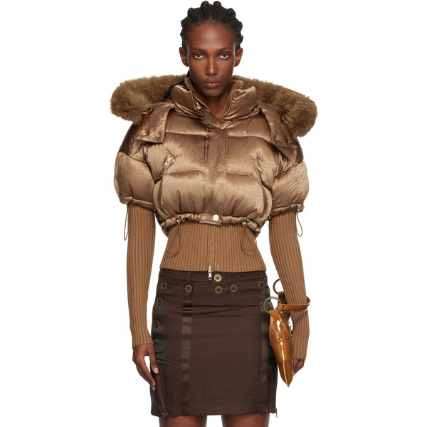  Knwls Brown Mabel Bomber Jacket 