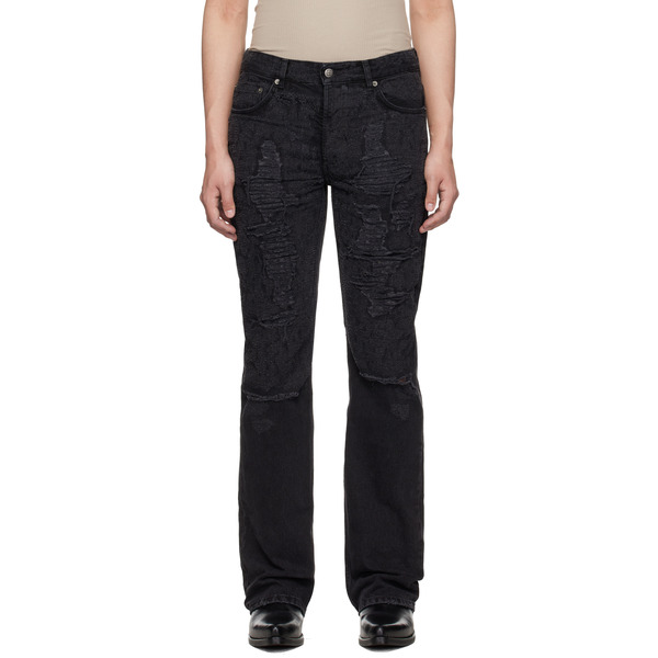  Ksubi Black Bronko Asher Trashed Jeans 