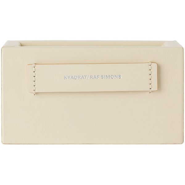  Kvadrat/raf Simons Off-white Small Leather Accessory Box 