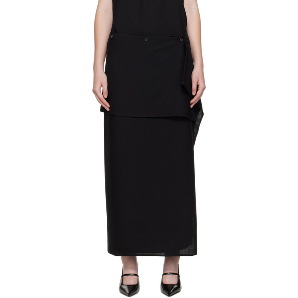  La Collection Black Hailey Maxi Skirt 