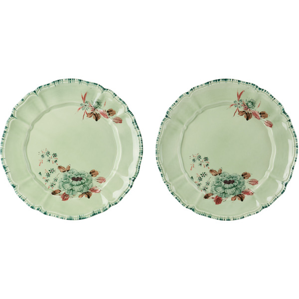  Laboratorio Paravicini Green Lisa Corti Edition Camelia Celadon Dinner Plate Set 