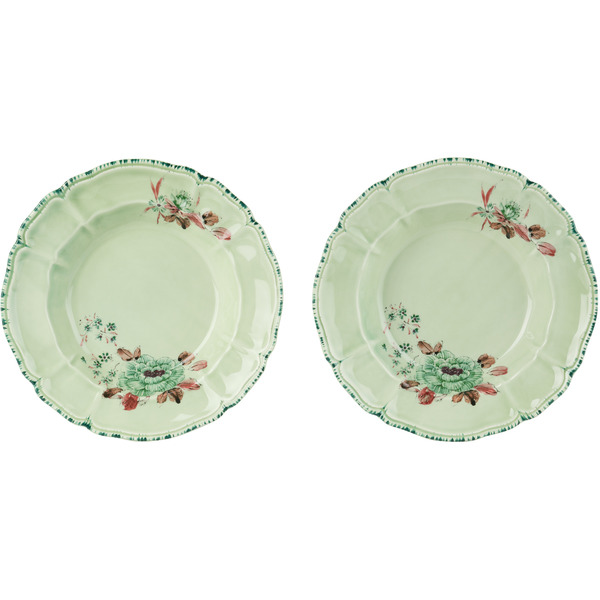  Laboratorio Paravicini Green Lisa Corti Edition Camelia Celadon Pasta Plate Set 