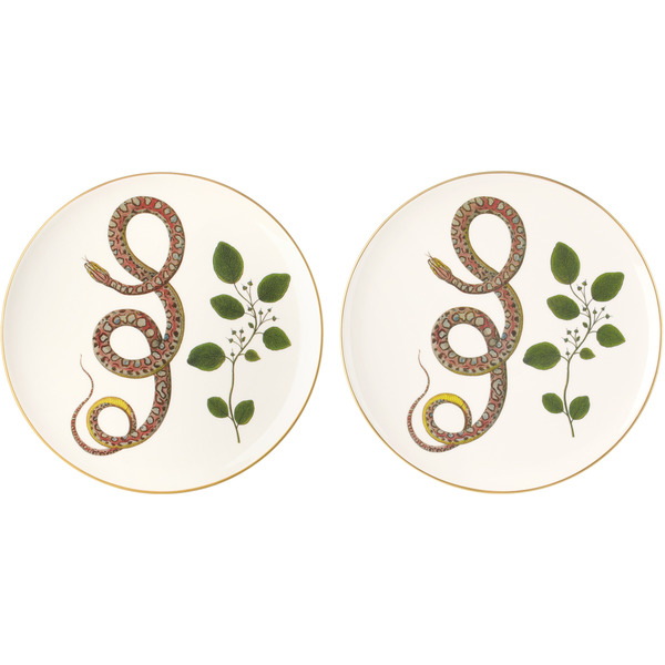  Laboratorio Paravicini White Serpi 07 Dinner Plate Set 