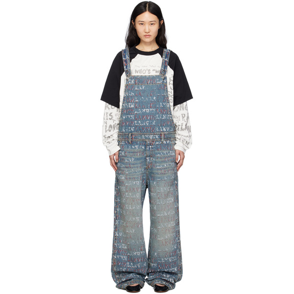  Lanvin Blue Future Edition Denim Overalls 