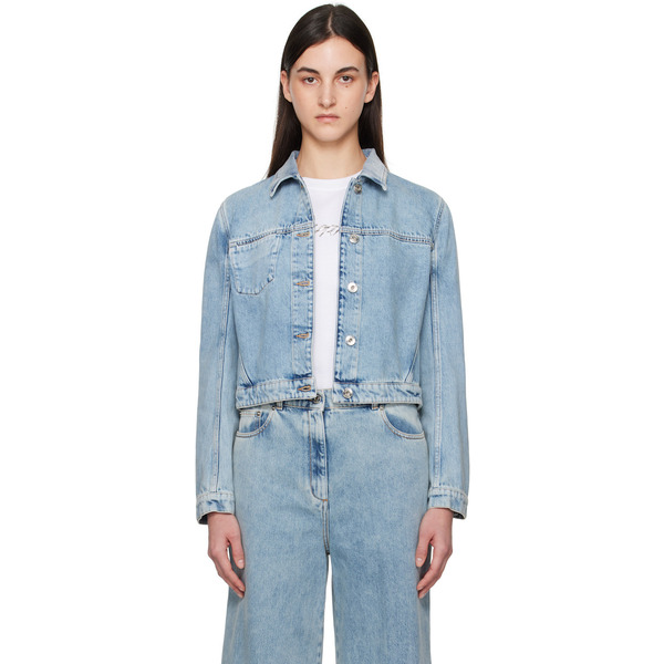  Lanvin Blue Short Denim Jacket 