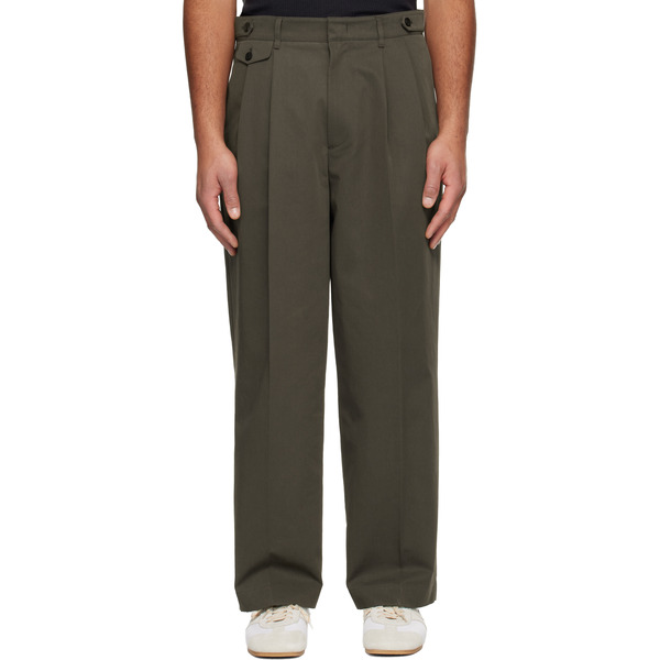  Le17septembre Brown Two Tuck Trousers 