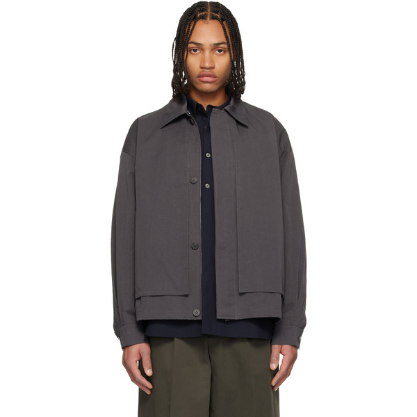  Le17septembre Gray Cargo Pocket Jacket 
