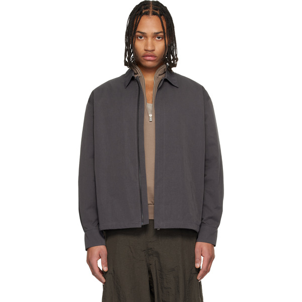  Le17septembre Gray Zip Shirt 