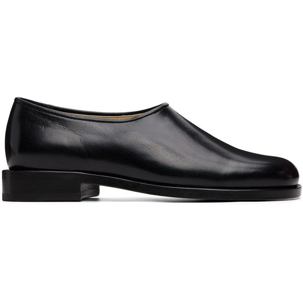  Lemaire Black Anatomic Slip On Loafers 