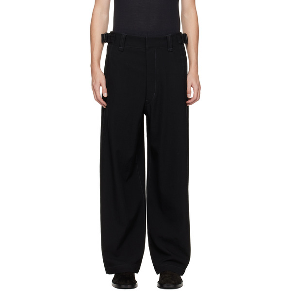  Lemaire Black Maxi Utility Trousers 