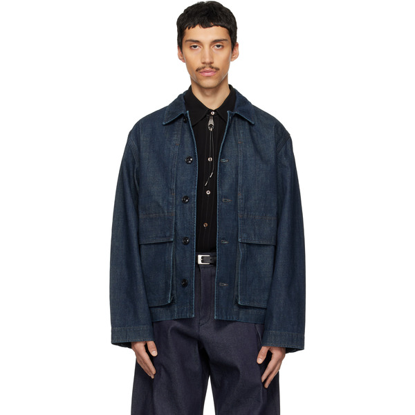  Lemaire Blue Boxy Denim Jacket 