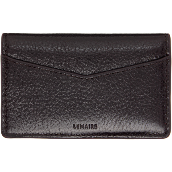  Lemaire Brown Gear Pocket Organizer Card Holder 