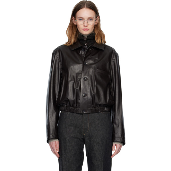  Lemaire Brown Soft Leather Jacket 