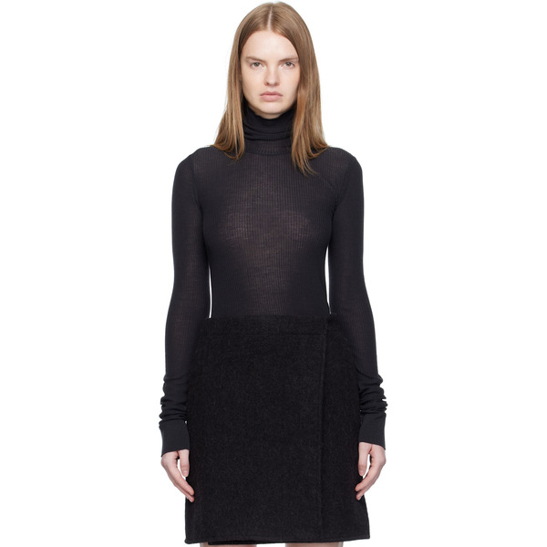  Lemaire Gray Seamless Turtleneck 