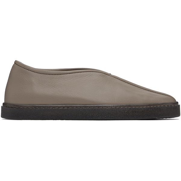  Lemaire Ssense Exclusive Gray Piped Slippers 