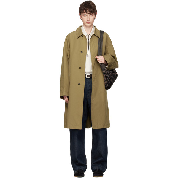  Lemaire Tan Ventile Cotton Car Coat 