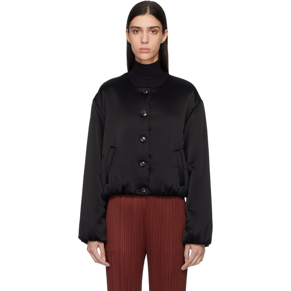  Leset Black Barb Bomber Jacket 