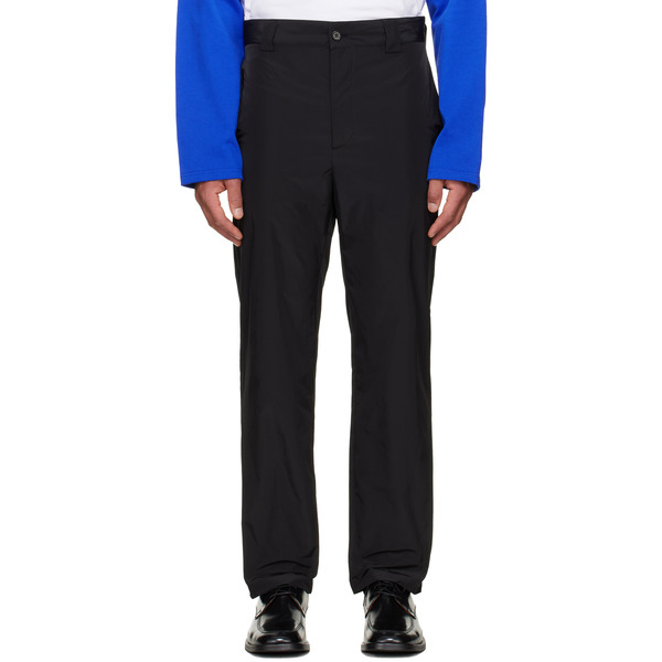  Lii Black Straight Fitted Active Trousers 