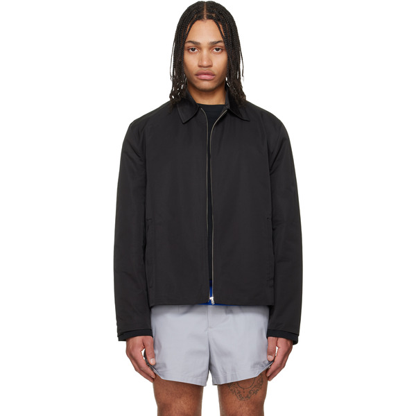  Lii Black Straight Zip-up Jacket 