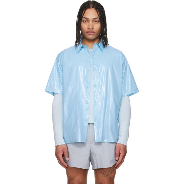  Lii Blue Gloss Short-sleeve Shirt 
