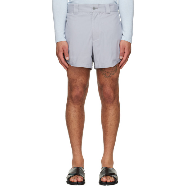  Lii Gray Rolled-hem Shorts 