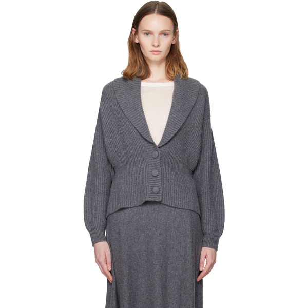  Lisa Yang Gray Alessandra Cardigan 