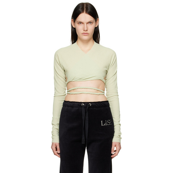  Ludovic De Saint Sernin Green Cache Cœur Long Sleeve T-shirt 