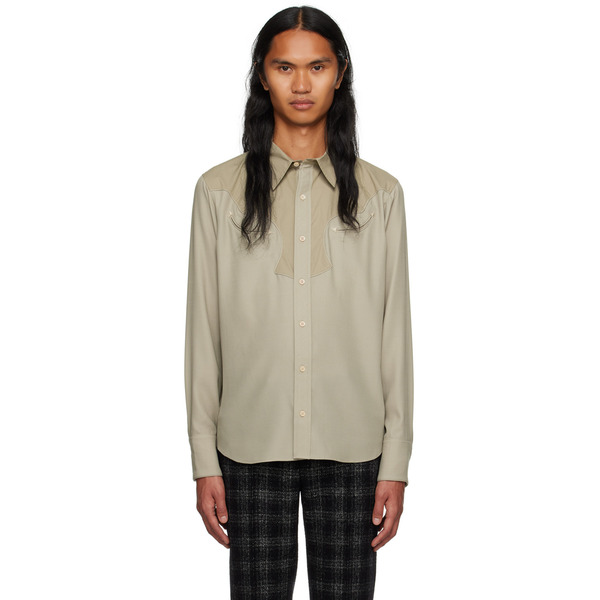  Maiden Name Beige Garrett Shirt 