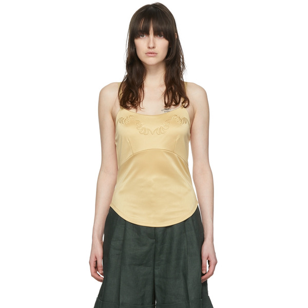  Maiden Name Ssense Exclusive Tan Naomi Camisole 