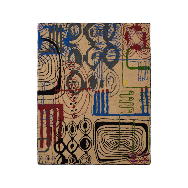  Maki Rugs Beige & Multicolor Entirety Rug 